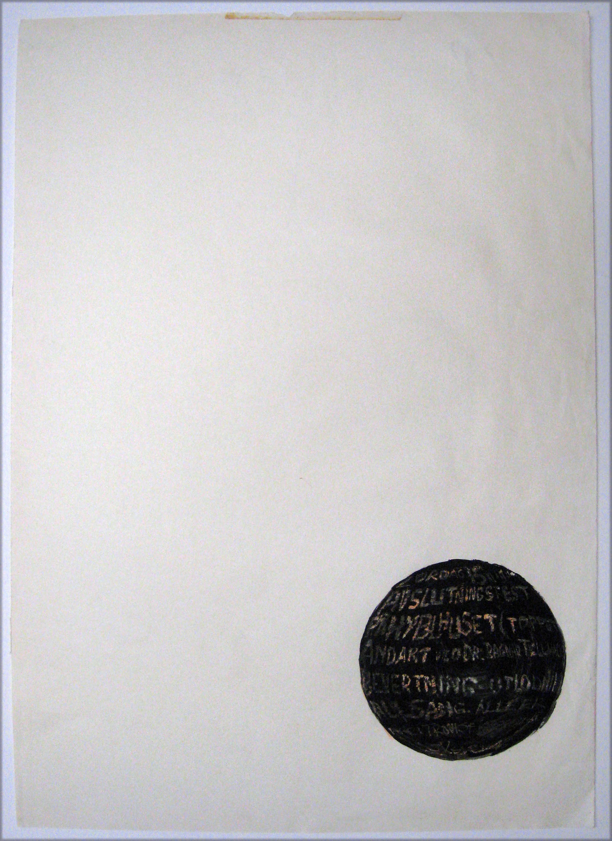 And probably the last one, in the form of a punctum or ‘periood’ mark, appropriately inviting to the last gathering that semester (1966) “Avslutningsfest”. 